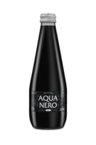 CZARNA WODA NIEGAZOWANA 330 ml (SZKŁO) - AQUA EAST (AQUA NERO)