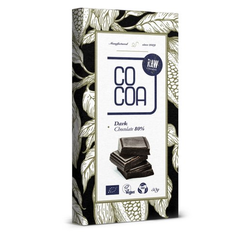 CZEKOLADA CIEMNA 80 % BIO 50 g - COCOA