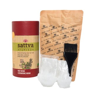 HENNA CZERWONE WINO ECO 150 g - SATTVA (AYURVEDA)