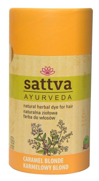 HENNA KARMELOWY BLOND ECO 150 g - SATTVA (AYURVEDA)