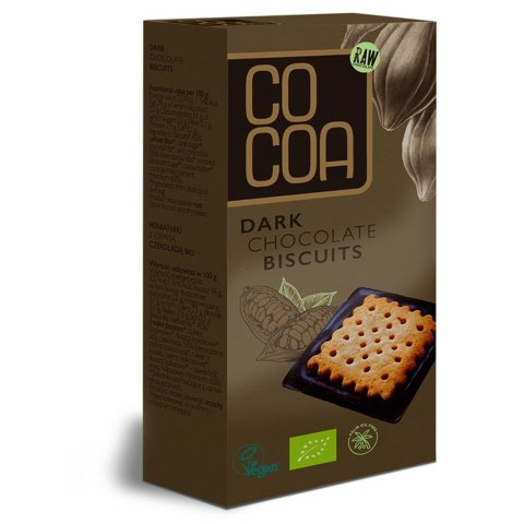 HERBATNIKI Z CIEMNĄ CZEKOLADĄ BIO 95 g - COCOA