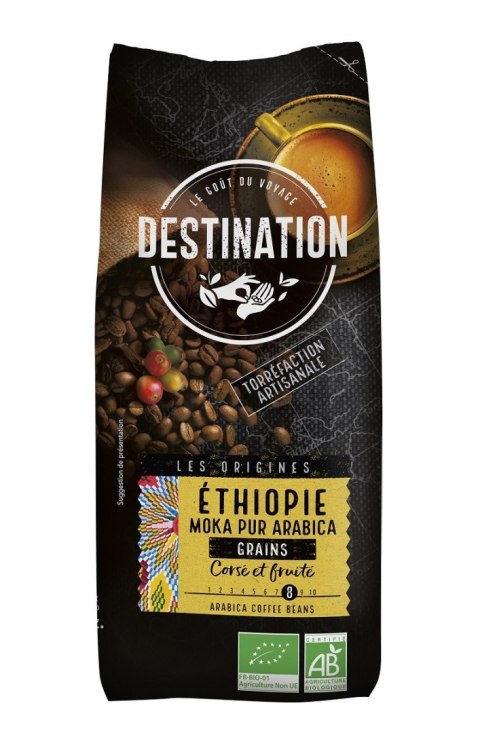 KAWA ZIARNISTA ARABICA 100 % ETIOPIA FAIR FOR LIFE BIO 500 g - DESTINATION