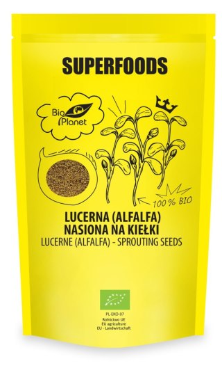 LUCERNA (ALFALFA) NASIONA NA KIEŁKI BIO 200 g - BIO PLANET