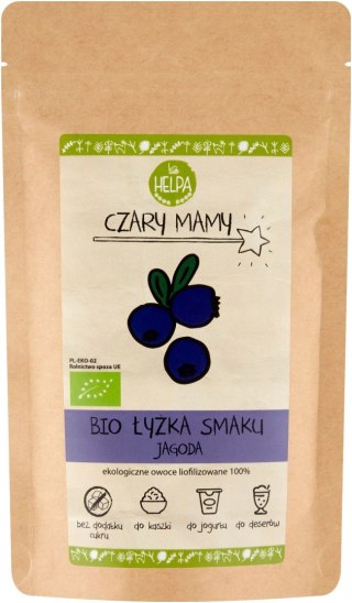 ŁYŻKA SMAKU JAGODA (LIOFILIZOWANA SPROSZKOWANA JAGODA) BIO 40 g - HELPA