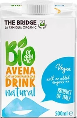 NAPÓJ OWSIANY BEZ DODATKU CUKRÓW BIO 500 ml - THE BRIDGE