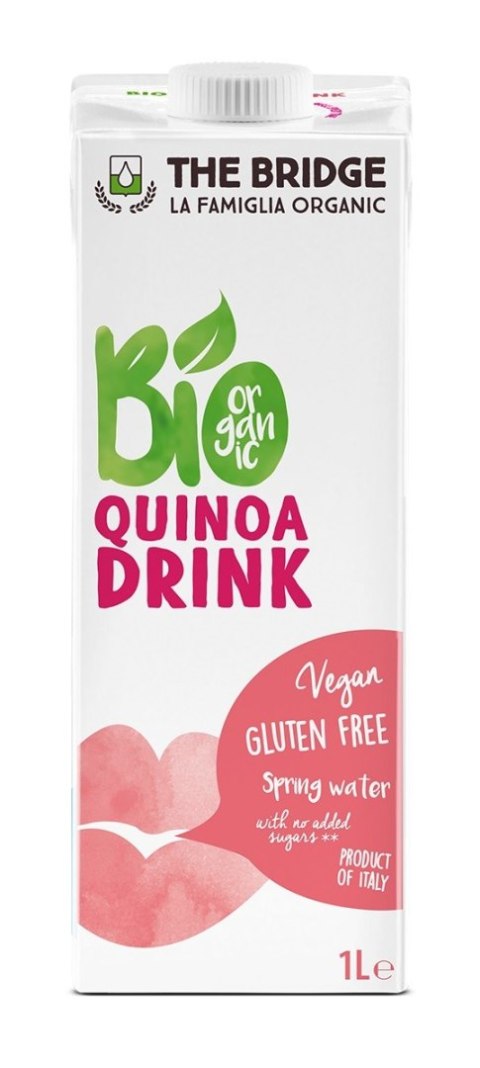 NAPÓJ QUINOA Z RYŻEM BEZ DODATKU CUKRÓW BEZGLUTENOWY BIO 1 L - THE BRIDGE