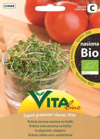 NASIONA RUKOLI SIEWNEJ BIO NA KIEŁKI 15 g - VITA LINE (68967CIN0DS, 82944CIN0DS, 56605CIN0CS,41138CIN07S, 62907CIN0DS)