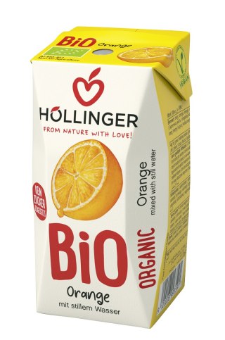 NEKTAR POMARAŃCZOWY BEZ DODATKU CUKRÓW BIO 200 ml - HOLLINGER