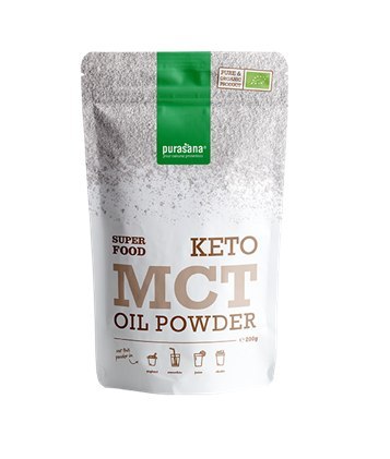 OLEJ MCT SPROSZKOWANY BEZGLUTENOWY KETO BIO 200 g - PURASANA