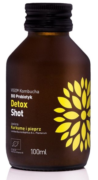 SHOT KOMBUCHA PROBIOTYK DETOX BEZGLUTENOWY BIO 100 ml - VIGO