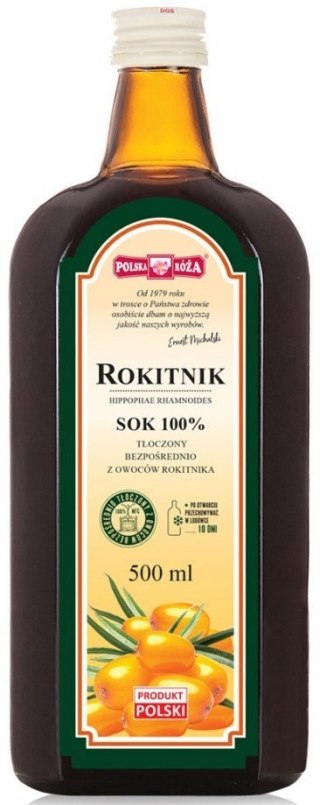 SOK Z ROKITNIKA NFC 500 ml - POLSKA RÓŻA