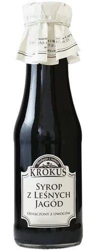 SYROP Z LEŚNYCH JAGÓD BEZGLUTENOWY 355 g (280 ml) - KROKUS