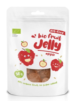 ŻELKI OWOCOWE JABŁKOWE BIO 50 g - DIET-FOOD