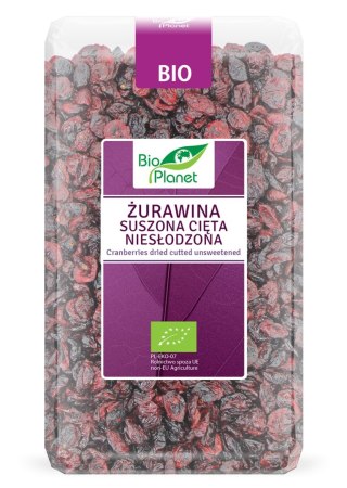 ŻURAWINA SUSZONA CIĘTA NIESŁODZONA BIO 1 kg - BIO PLANET