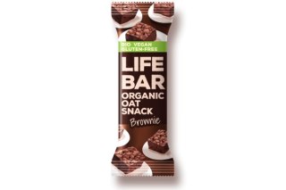 BATON OWSIANY BROWNIE BEZGLUTENOWY BIO 40 g - LIFEFOOD