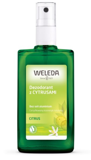 DEZODORANT W SPRAYU 24 h Z CYTRUSAMI ECO 100 ml - WELEDA