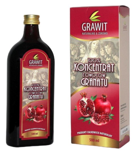 KONCENTRAT Z OWOCÓW GRANATU 100 % (GRAWIT) BEZGLUTENOWY 500 ml - VITAFAN