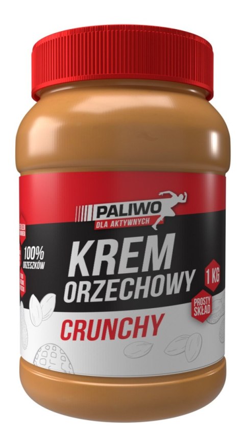 KREM ORZECHOWY CRUNCHY 100 % BEZ DODATKU SOLI I CUKRÓW 1 kg - PALIWO DLA AKTYWNYCH