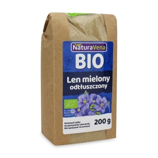 LEN MIELONY ODTŁUSZCZONY BIO 200 g - NATURAVENA