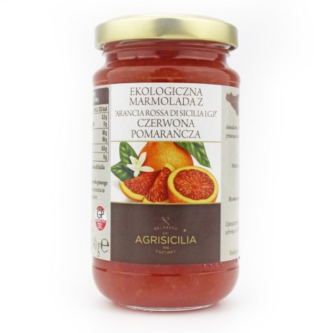 MARMOLADA Z CZERWONYCH POMARAŃCZY BIO 240 g - AGRISICILIA