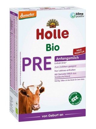 MLEKO POCZĄTKOWE KROWIE PRE DLA NIEMOWLĄT OD URODZENIA DEMETER BIO 400 g - HOLLE