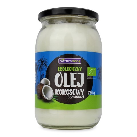 OLEJ KOKOSOWY BEZWONNY BIO 750 g - NATURAVENA