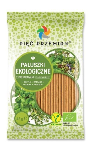 PALUSZKI Z SAMOPSZY PEŁNOZIARNISTE Z ZIOŁAMI BIO 45 g - PIĘĆ PRZEMIAN