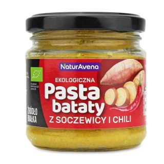 PASTA Z SOCZEWICY Z BATATAMI I CHILI BIO 185 g - NATURAVENA