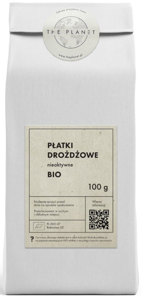 PŁATKI DROŻDŻOWE NIEAKTYWNE BIO 100 g - THE PLANET