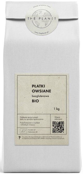 PŁATKI OWSIANE BEZGLUTENOWE BIO 1 kg - THE PLANET