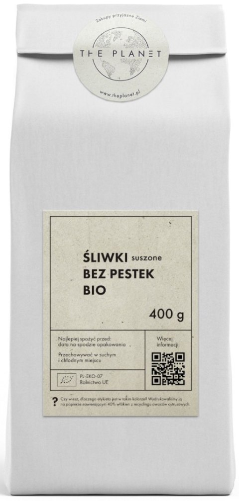 ŚLIWKI SUSZONE BIO 400 g - THE PLANET