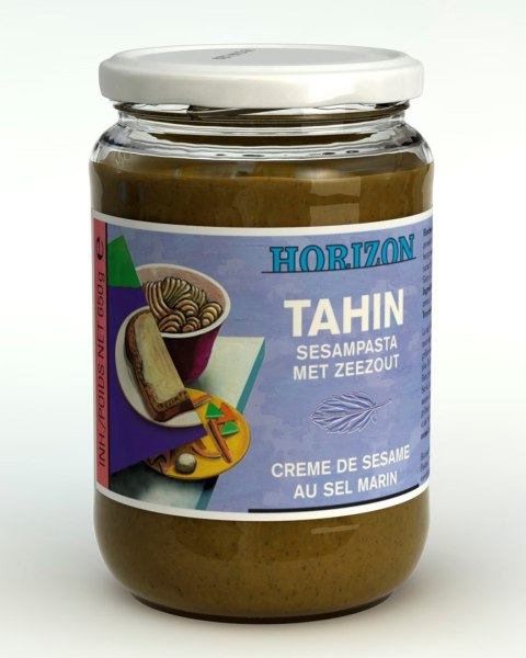 TAHINI (PASTA SEZAMOWA) Z SOLĄ MORSKĄ BIO 650 g - HORIZON