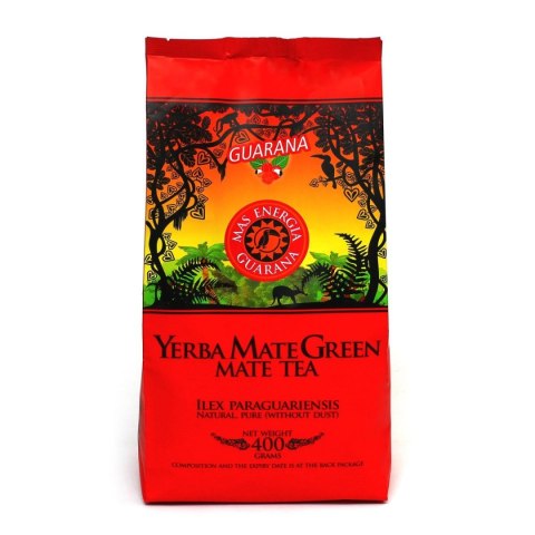 YERBA MATE GREEN MAS ENERGIA GUARANA 400 g - MATE GREEN