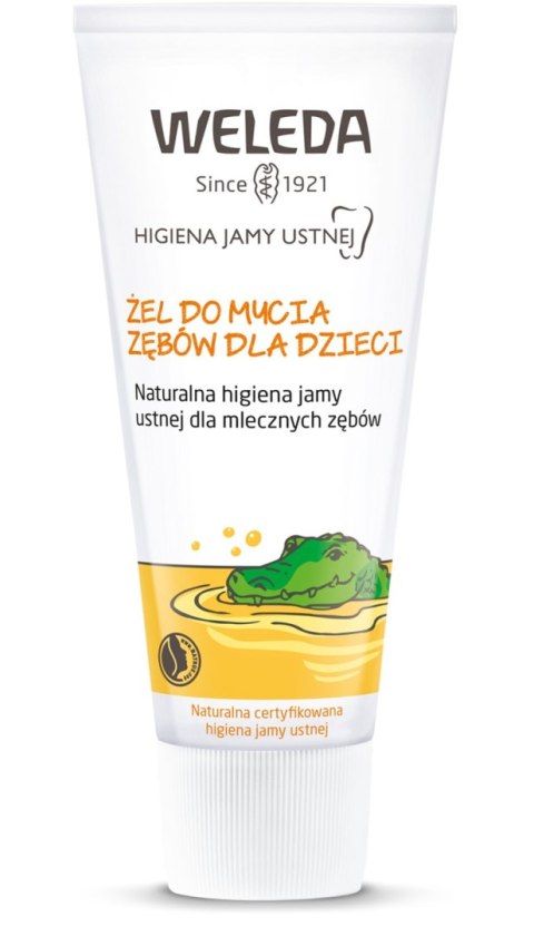 ŻEL DO MYCIA ZĘBÓW DLA DZIECI BEZ FLUORU ECO 50 ml - WELEDA