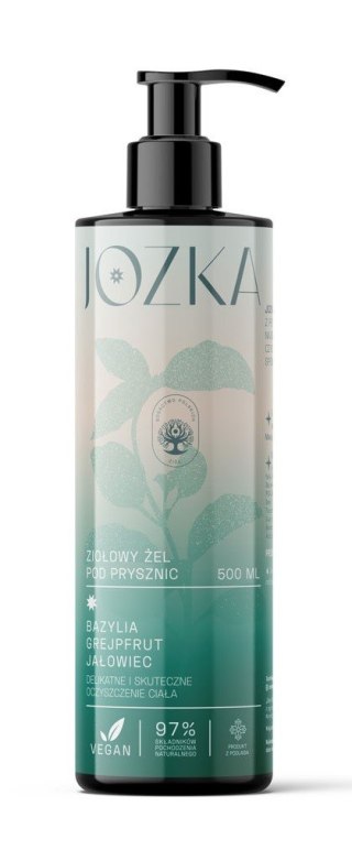 ŻEL POD PRYSZNIC ZIOŁOWY (BAZYLIA, GREJPFRUT, JAŁOWIEC) 500 ml - JOZKA (DARY NATURY)