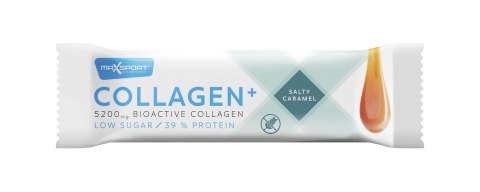 BATON KOLAGENOWY SŁONY KARMEL BEZGLUTENOWY 40 g - MAXSPORT