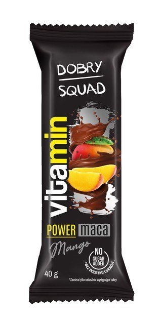 BATON VITAMIN POWER MACA BEZ DODATKU CUKRU 40 g - DOBRY SQUAD