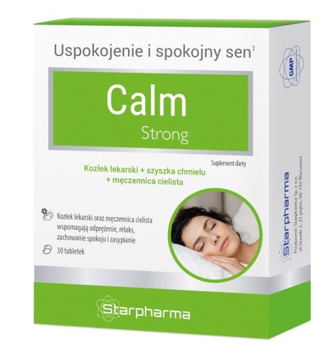 CALM STRONG NA USPOKOJENIE I SPOKOJNY SEN 30 TABLETEK - STARPHARMA