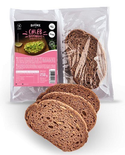 CHLEB BOCHENKOWY WIELOZIARNISTY CIEMNY KROJONY BEZGLUTENOWY 250 g - GLUTENEX