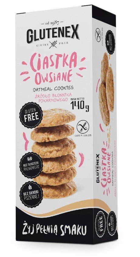 CIASTKA OWSIANE BEZGLUTENOWE 140 g - GLUTENEX