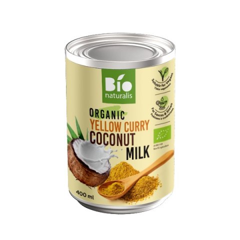 COCONUT MILK - NAPÓJ KOKOSOWY YELLOW CURRY BIO 400 ml - BIO NATURALIS