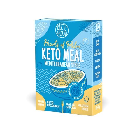 DANIE ŚRÓDZIEMNOMORSKIE Z SERCEM PALMY BEZGLUTENOWE KETO 255 g - DIET FOOD