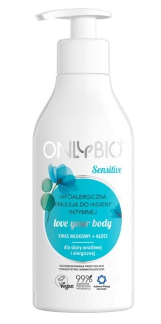 EMULSJA DO HIGIENY INTYMNEJ HIPOALERGICZNA ECO 250 ml - ONLY BIO