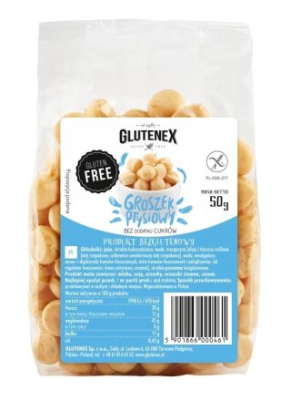 GROSZEK PTYSIOWY BEZ DODATKU CUKRÓW BEZGLUTENOWY 50 g - GLUTENEX