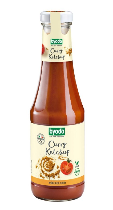 KETCHUP Z CURRY BEZGLUTENOWY BIO 500 ml - BYODO