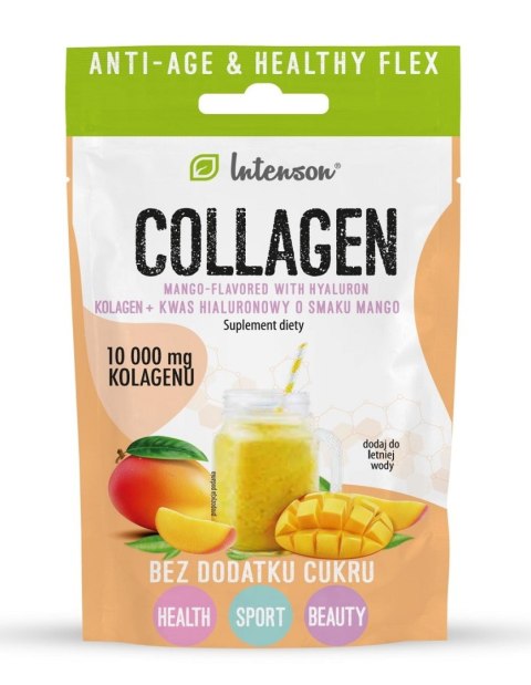 KOLAGEN + KWAS HIALURONOWY O SMAKU MANGO 10,9 g - INTENSON