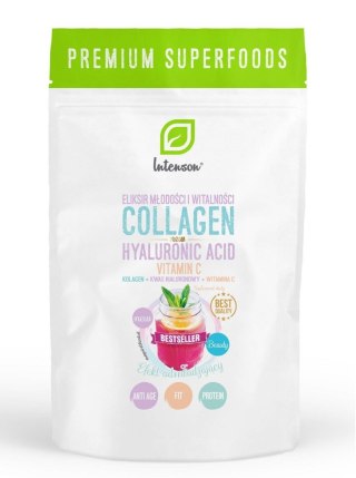 KOLAGEN + WITAMINA C + KWAS HIALURONOWY 250 g - INTENSON