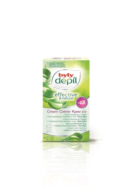 KREM DO DEPILACJI TWARZY ALOE VERA W SASZETKACH - BYLY