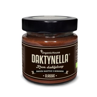 KREM KOKOSOWO - DAKTYLOWY CLASSIC BEZGLUTENOWY BIO 190 g - ORGANICHOUSE (DAKTYNELLA)