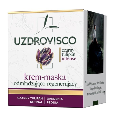 KREM - MASKA DO TWARZY ODMŁADZAJĄCO - REGENERUJĄCA 50 ml - UZDROVISCO (CZARNY TULIPAN INTENSE)